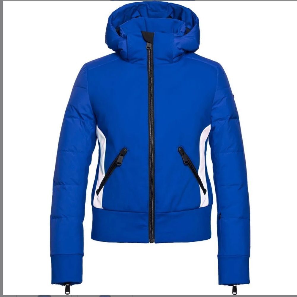 Goldbergh Tess Ski Jacket Blue Black White NWOT Waterproof Size US 8